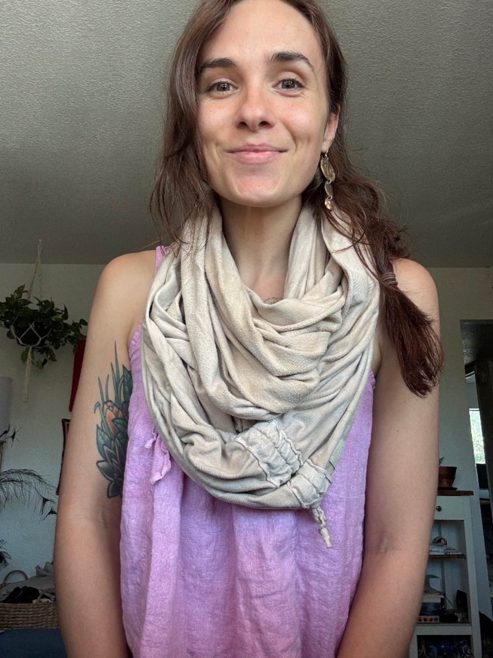Sinew Moon bamboo/hemp infinity scarf
